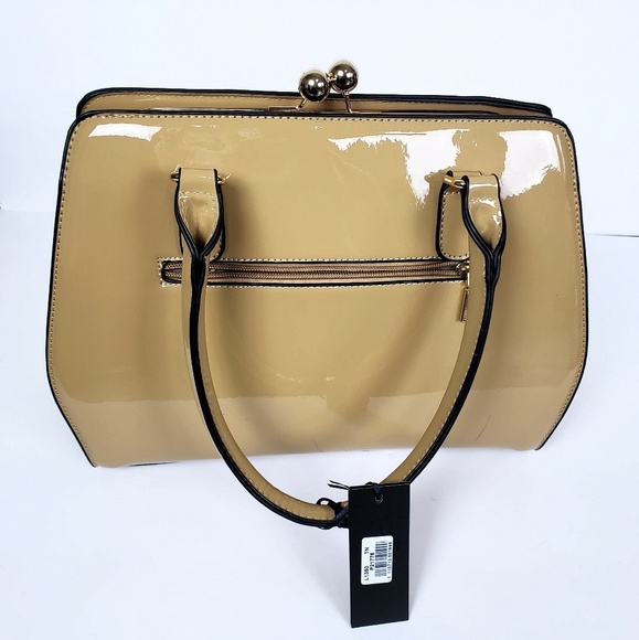 Leather Tan classic shiny bag - Picture 5 of 8